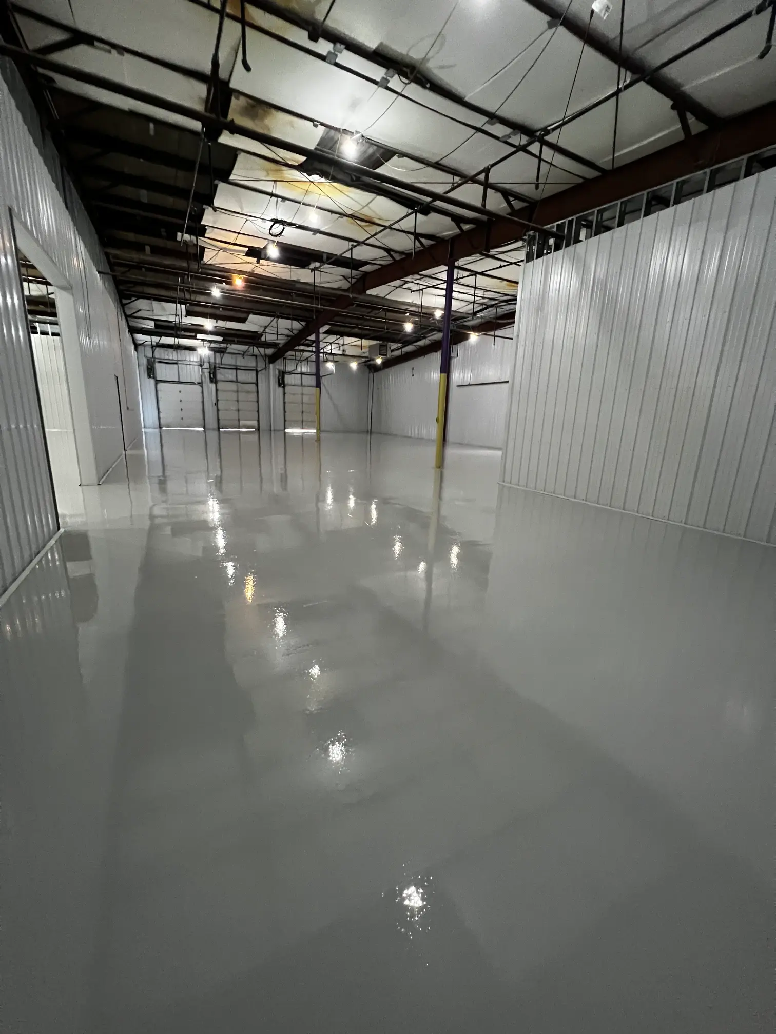 Polished concrete floor at Jack's Donuts